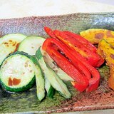 バルサミコ酢がけの野菜たち